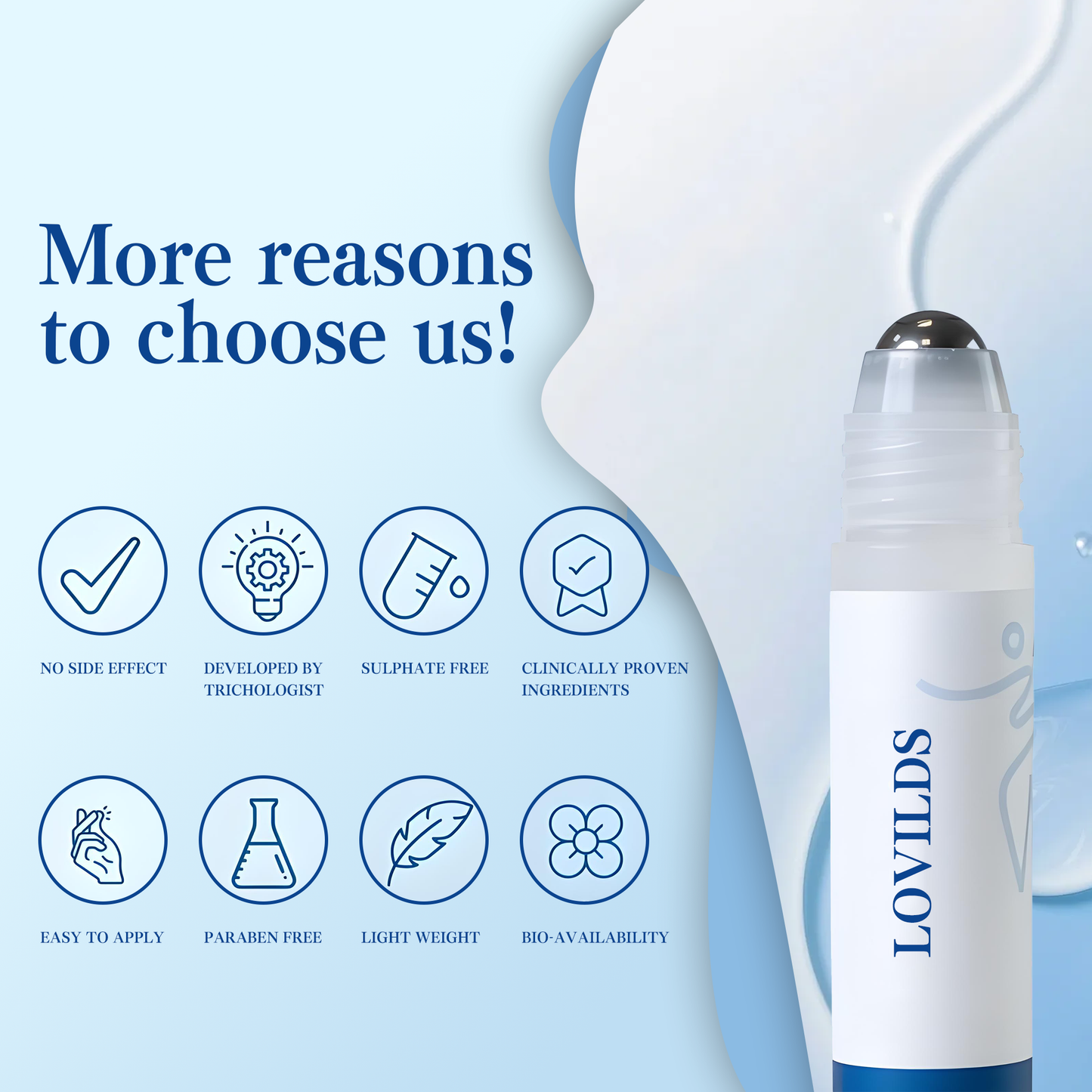 LOVILDS Advanced Hair Growth Roll-On Serum