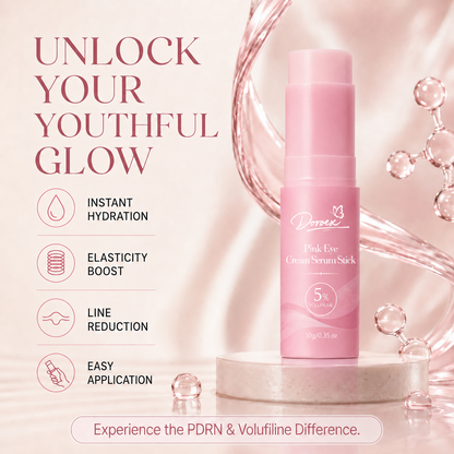 Pink Eye Cream Serum Stick—Smooths Wrinkles, Firms Skin, Anti-Aging Care