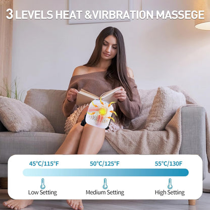 Knee Massager, Large LED Screen, Adjustable Temperature
