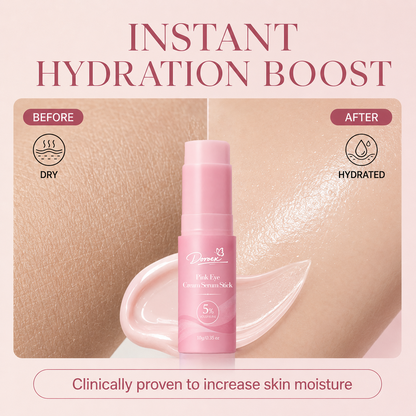 Pink Eye Cream Serum Stick—Smooths Wrinkles, Firms Skin, Anti-Aging Care